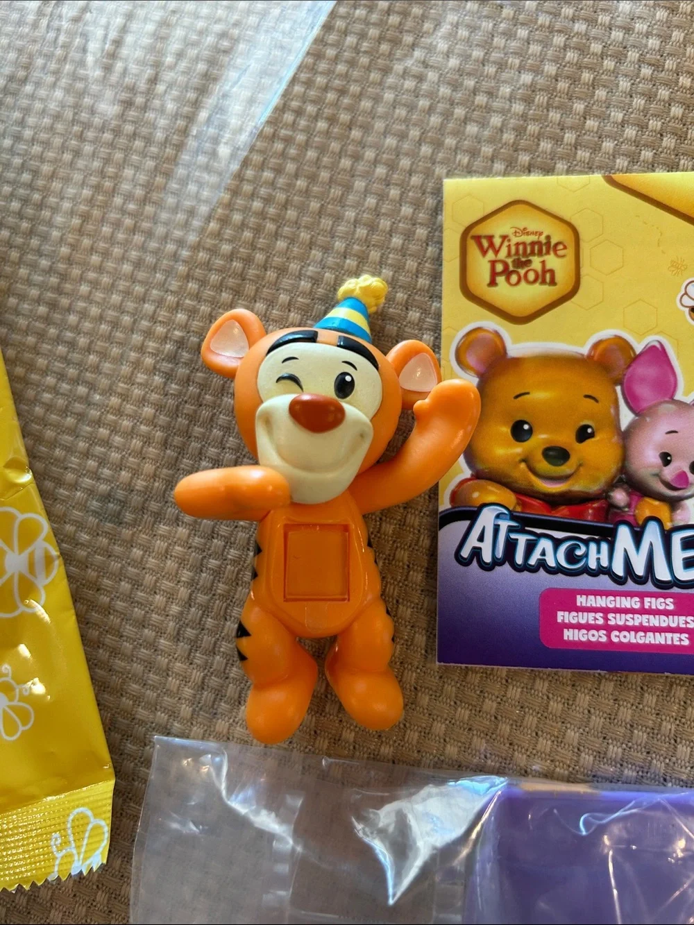 Tigger Party Hat Attachmeez with Purple Honey Pot and Stand for Display